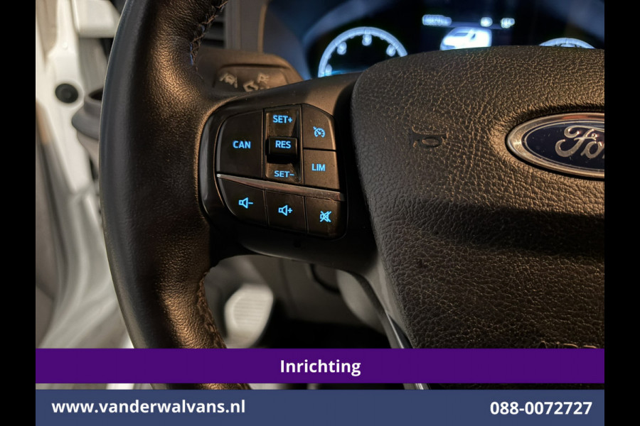 Ford Transit Custom 2.0 TDCI 130pk L2H1 inrichting Euro6 Airco | Camera | LED | 2800kg Trekhaak | Omvormer | Apple Carplay Cruisecontrol, Android Auto, Verwarmde Voorruit, Parkeersensoren, Bijrijdersbank