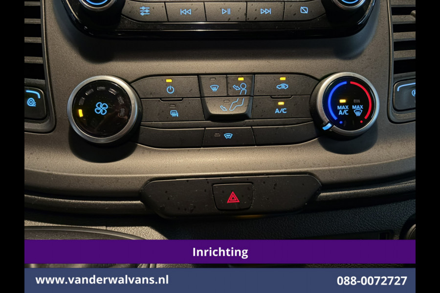 Ford Transit Custom 2.0 TDCI 130pk L2H1 inrichting Euro6 Airco | Camera | LED | 2800kg Trekhaak | Omvormer | Apple Carplay Cruisecontrol, Android Auto, Verwarmde Voorruit, Parkeersensoren, Bijrijdersbank
