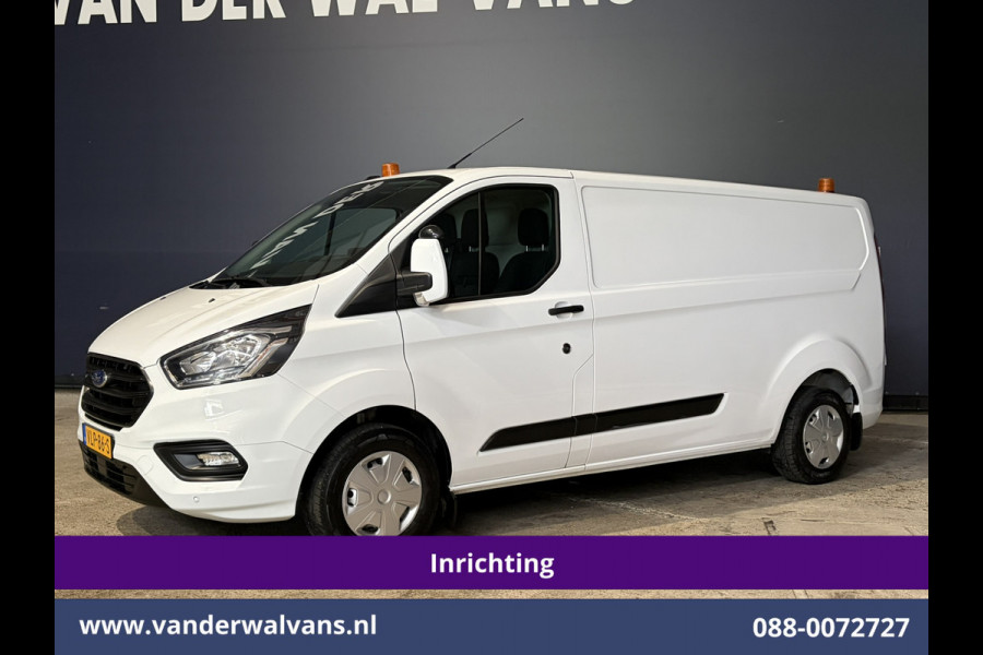 Ford Transit Custom 2.0 TDCI 130pk L2H1 inrichting Euro6 Airco | Camera | LED | 2800kg Trekhaak | Omvormer | Apple Carplay Cruisecontrol, Android Auto, Verwarmde Voorruit, Parkeersensoren, Bijrijdersbank