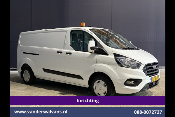 Ford Transit Custom 2.0 TDCI 130pk L2H1 inrichting Euro6 Airco | Camera | LED | 2800kg Trekhaak | Omvormer | Apple Carplay Cruisecontrol, Android Auto, Verwarmde Voorruit, Parkeersensoren, Bijrijdersbank