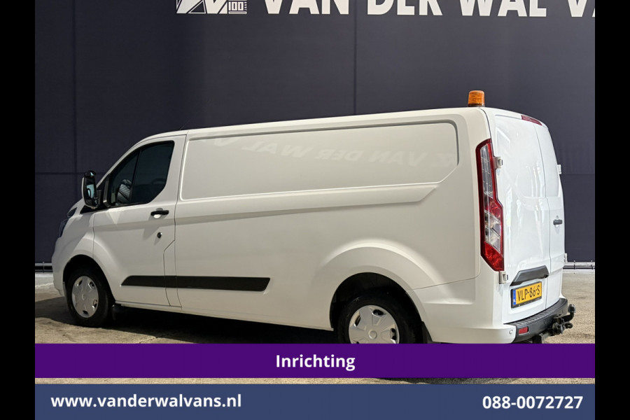 Ford Transit Custom 2.0 TDCI 130pk L2H1 inrichting Euro6 Airco | Camera | LED | 2800kg Trekhaak | Omvormer | Apple Carplay Cruisecontrol, Android Auto, Verwarmde Voorruit, Parkeersensoren, Bijrijdersbank