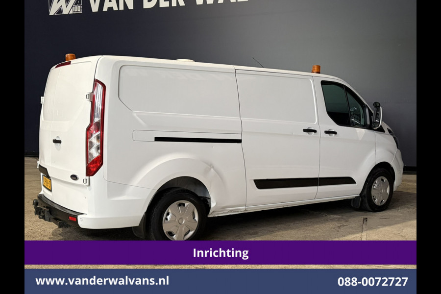Ford Transit Custom 2.0 TDCI 130pk L2H1 inrichting Euro6 Airco | Camera | LED | 2800kg Trekhaak | Omvormer | Apple Carplay Cruisecontrol, Android Auto, Verwarmde Voorruit, Parkeersensoren, Bijrijdersbank