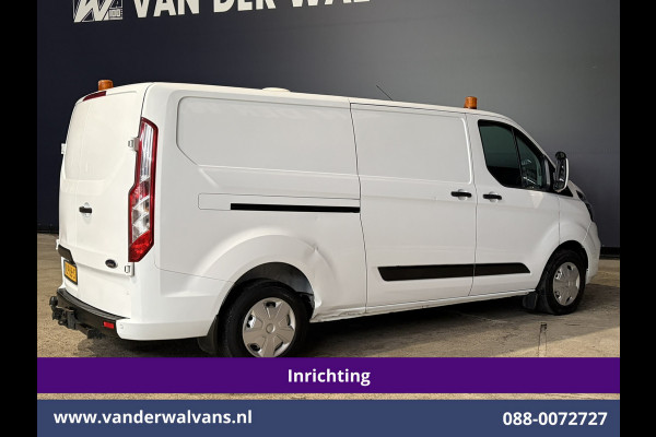 Ford Transit Custom 2.0 TDCI 130pk L2H1 inrichting Euro6 Airco | Camera | LED | 2800kg Trekhaak | Omvormer | Apple Carplay Cruisecontrol, Android Auto, Verwarmde Voorruit, Parkeersensoren, Bijrijdersbank