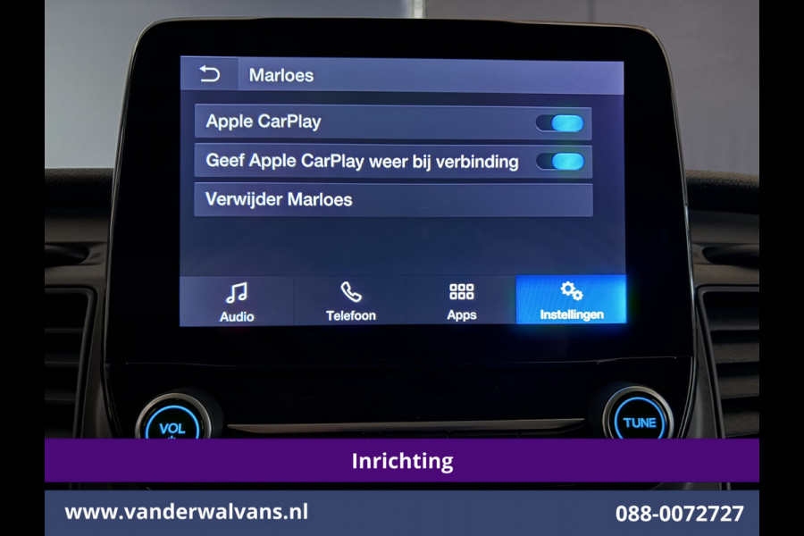 Ford Transit Custom 2.0 TDCI 130pk L2H1 inrichting Euro6 Airco | Camera | LED | 2800kg Trekhaak | Omvormer | Apple Carplay Cruisecontrol, Android Auto, Verwarmde Voorruit, Parkeersensoren, Bijrijdersbank