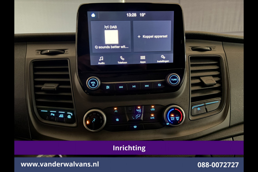 Ford Transit Custom 2.0 TDCI 130pk L2H1 inrichting Euro6 Airco | Camera | LED | 2800kg Trekhaak | Omvormer | Apple Carplay Cruisecontrol, Android Auto, Verwarmde Voorruit, Parkeersensoren, Bijrijdersbank