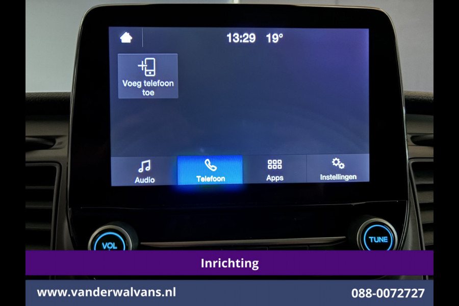 Ford Transit Custom 2.0 TDCI 130pk L2H1 inrichting Euro6 Airco | Camera | LED | 2800kg Trekhaak | Omvormer | Apple Carplay Cruisecontrol, Android Auto, Verwarmde Voorruit, Parkeersensoren, Bijrijdersbank