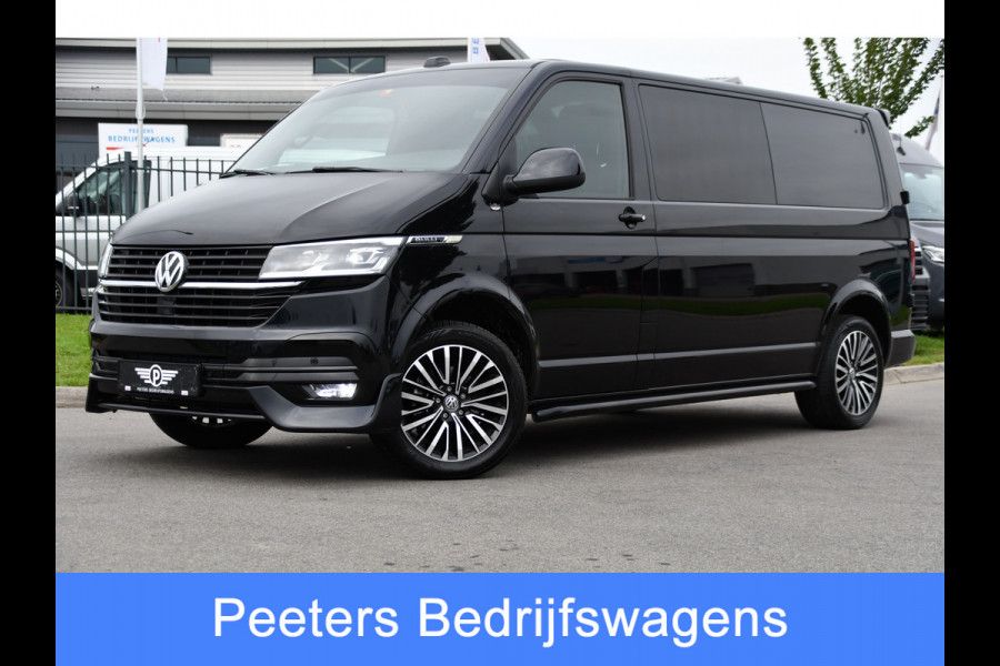 Volkswagen Transporter 2.0 TDI L2H1 28 Bulli Black Edition Virtual, Adaptieve Cruise, Camera, Carlay, LED, Stoelverwarming, Leder, 150pk, Automaat, Uniek!