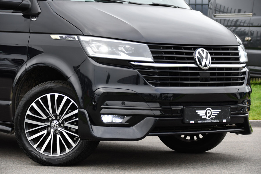Volkswagen Transporter 2.0 TDI L2H1 28 Bulli Black Edition Virtual, Adaptieve Cruise, Camera, Carlay, LED, Stoelverwarming, Leder, 150pk, Automaat, Uniek!