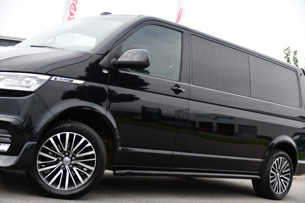 Volkswagen Transporter 2.0 TDI L2H1 28 Bulli Black Edition Virtual, Adaptieve Cruise, Camera, Carlay, LED, Stoelverwarming, Leder, 150pk, Automaat, Uniek!