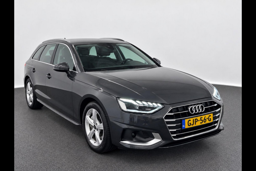 Audi A4 Avant 40 TFSI 204pk Pro Line Navigatie Apple CarPlay Android Auto Parkeerhulp  Adaptive Cruise Control Stoelverwamring Full led Leder Elektrisch bedienbare achterklep Climate Control Lichtmetalen velgen
