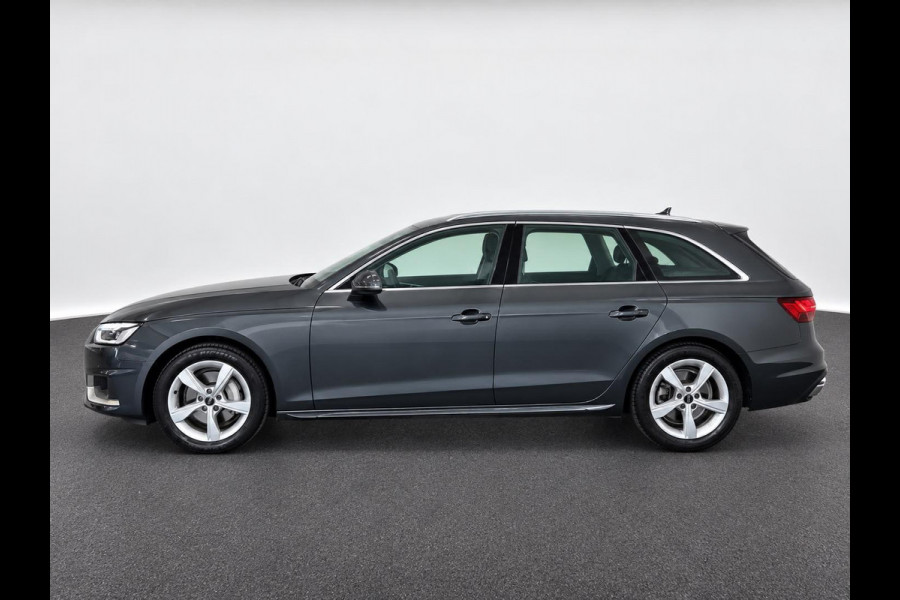 Audi A4 Avant 40 TFSI 204pk Pro Line Navigatie Apple CarPlay Android Auto Parkeerhulp  Adaptive Cruise Control Stoelverwamring Full led Leder Elektrisch bedienbare achterklep Climate Control Lichtmetalen velgen