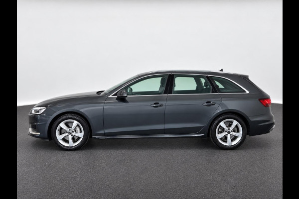 Audi A4 Avant 40 TFSI 204pk Pro Line Navigatie Apple CarPlay Android Auto Parkeerhulp  Adaptive Cruise Control Stoelverwamring Full led Leder Elektrisch bedienbare achterklep Climate Control Lichtmetalen velgen
