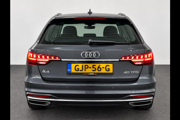 Audi A4 Avant 40 TFSI 204pk Pro Line Navigatie Apple CarPlay Android Auto Parkeerhulp  Adaptive Cruise Control Stoelverwamring Full led Leder Elektrisch bedienbare achterklep Climate Control Lichtmetalen velgen