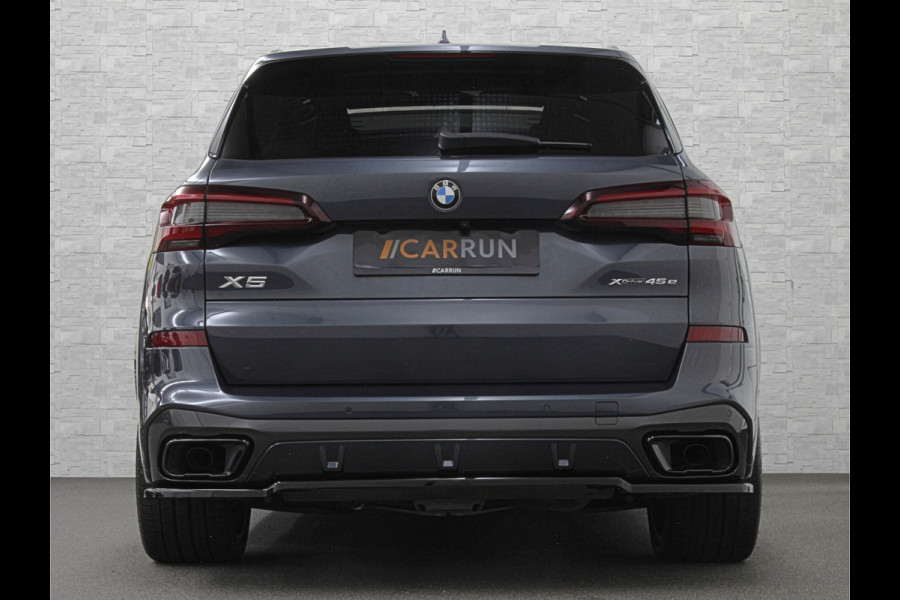 BMW X5 45e M-Performance Seats | 360 View | Panorama | ACC | Kristal pook | Head-Up | Laser-LED | Memory | Harman-Kardon | Keyless-Go | Trekhaak | Drive Assist Pro. | Leder | 4-Zone Clima | Standkachel | Rijklaarprijs & Bovag garantie | Carplay | Draadloos Laden | DAB | Sfeerverlichting |