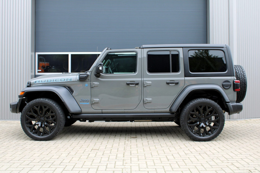 Jeep Wrangler Unlimited 4xe 380 Rubicon | Brute 22 INCH | Full Option | Leder | 360 Camera