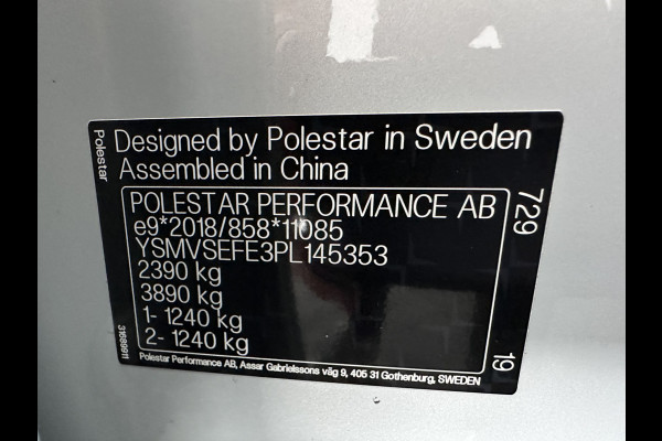 Polestar 2 Standard Range Single Motor 69 kWh [3-Fase-11kW] {SOH-90%} (INCL-BTW) Aut. *PANO | FULL-LED | MEMORY-PACK | CAMERA | KEYLESS | LANE-ASSIST | DIGI-COCKPIT | CARPLAY | DAB+ | HEATED-COMFORTSEATS | CRUISE | TOWBAR | 19''ALU*
