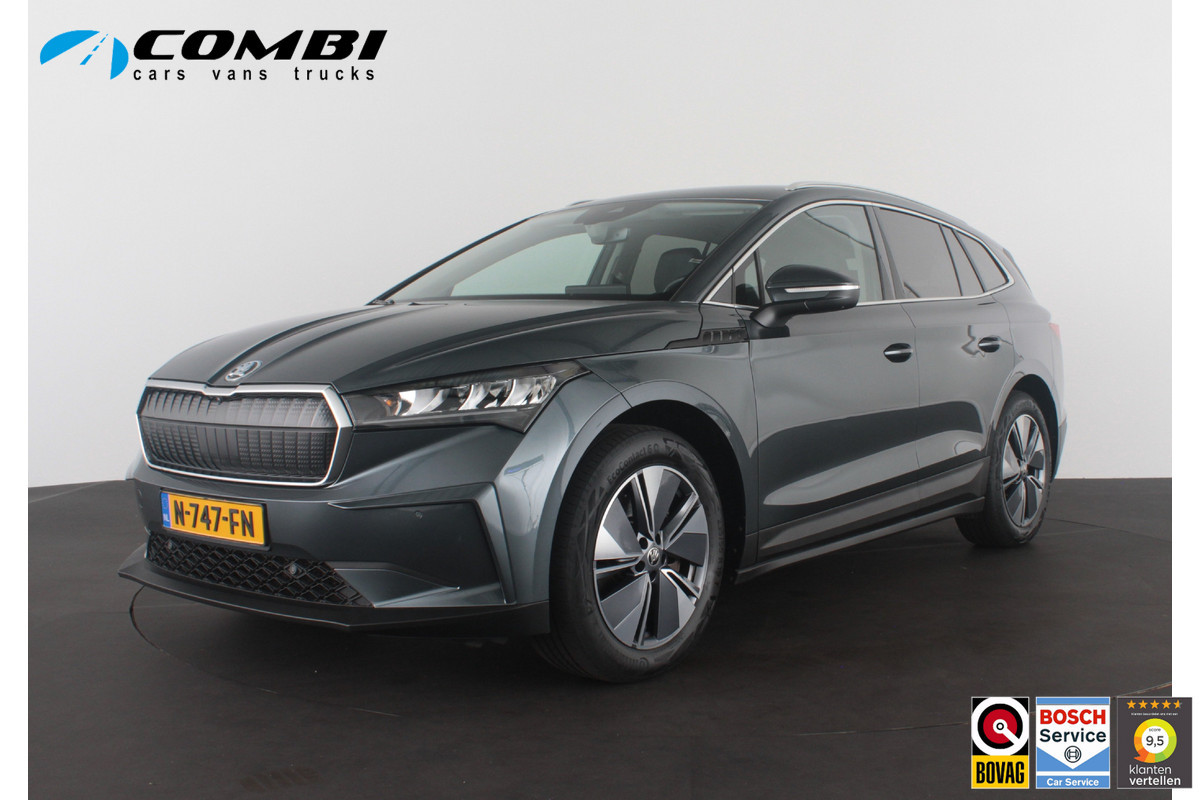 Škoda ENYAQ iV 80 > SOH 91%/Warmtepomp/Leer/360°/ACC/Quartz Grey