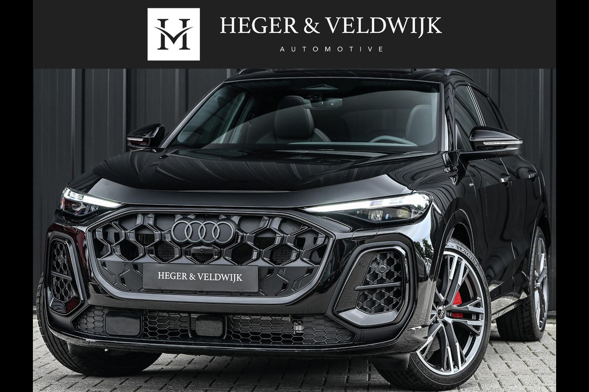 Audi Q5 E-Hybrid quattro 270KW S edition Competition | Panoramadak | 5 Jr Garantie | Luchtvering | B&O | 360 Camera | Adaptive Cruise | Memory Seat | Ambiance Interieur | Stoelverwarming V+A | Stuurverwarming | Trekhaak |