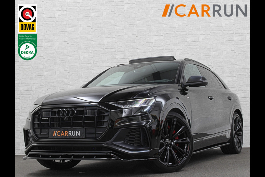 Audi Q8 60e 462PK Competition Plus | #RS-Seats | Carbon | B&O | 360 Camera | ACC | Panorama | 64950,= ex btw | Valcona Leder | 23" Audi Sport | Luchtvering | Keyless-Entry | Tour-Pakket | Lane & Side assist | Bovag Garantie.