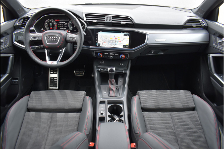 Audi Q3 45 TFSI e S-Line 245 Pk SOH 94% Rood Stiksel Leder Matrix Navi Keyless Sonos Camera ACC 20 Inch