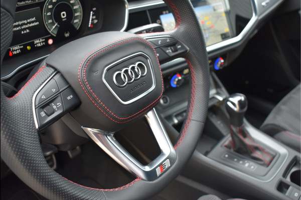 Audi Q3 45 TFSI e S-Line 245 Pk SOH 94% Rood Stiksel Leder Matrix Navi Keyless Sonos Camera ACC 20 Inch