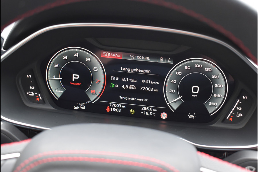 Audi Q3 45 TFSI e S-Line 245 Pk SOH 94% Rood Stiksel Leder Matrix Navi Keyless Sonos Camera ACC 20 Inch