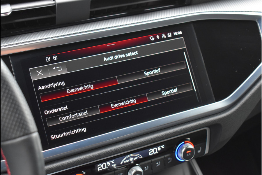Audi Q3 45 TFSI e S-Line 245 Pk SOH 94% Rood Stiksel Leder Matrix Navi Keyless Sonos Camera ACC 20 Inch