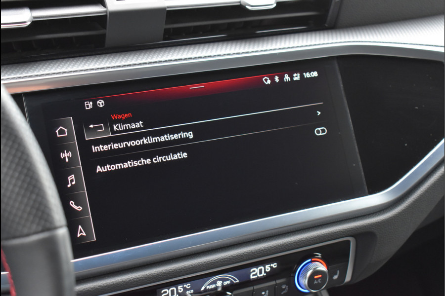 Audi Q3 45 TFSI e S-Line 245 Pk SOH 94% Rood Stiksel Leder Matrix Navi Keyless Sonos Camera ACC 20 Inch