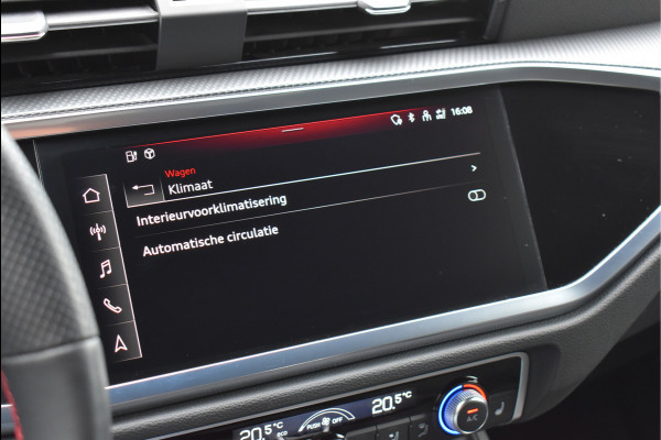Audi Q3 45 TFSI e S-Line 245 Pk SOH 94% Rood Stiksel Leder Matrix Navi Keyless Sonos Camera ACC 20 Inch