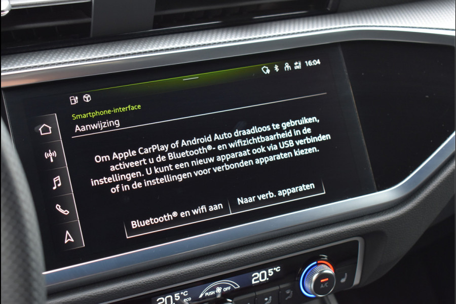 Audi Q3 45 TFSI e S-Line 245 Pk SOH 94% Rood Stiksel Leder Matrix Navi Keyless Sonos Camera ACC 20 Inch