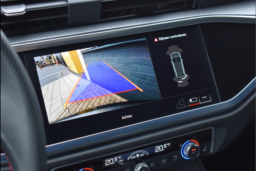Audi Q3 45 TFSI e S-Line 245 Pk SOH 94% Rood Stiksel Leder Matrix Navi Keyless Sonos Camera ACC 20 Inch
