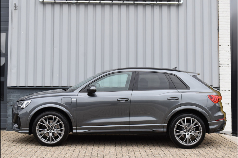 Audi Q3 45 TFSI e S-Line 245 Pk SOH 94% Rood Stiksel Leder Matrix Navi Keyless Sonos Camera ACC 20 Inch