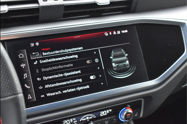 Audi Q3 45 TFSI e S-Line 245 Pk SOH 94% Rood Stiksel Leder Matrix Navi Keyless Sonos Camera ACC 20 Inch