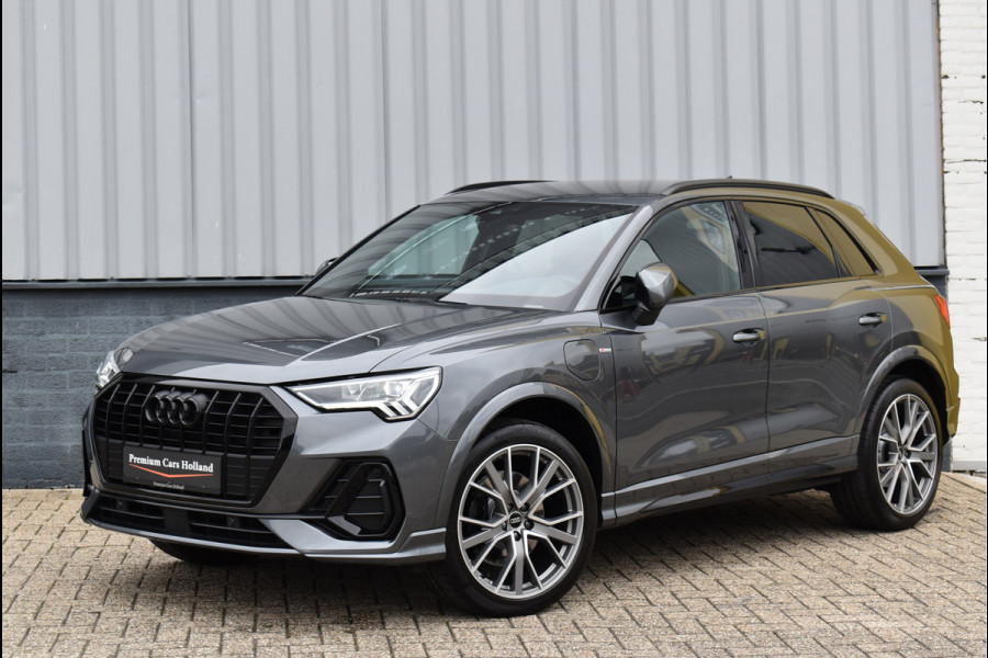 Audi Q3 45 TFSI e S-Line 245 Pk SOH 94% Rood Stiksel Leder Matrix Navi Keyless Sonos Camera ACC 20 Inch