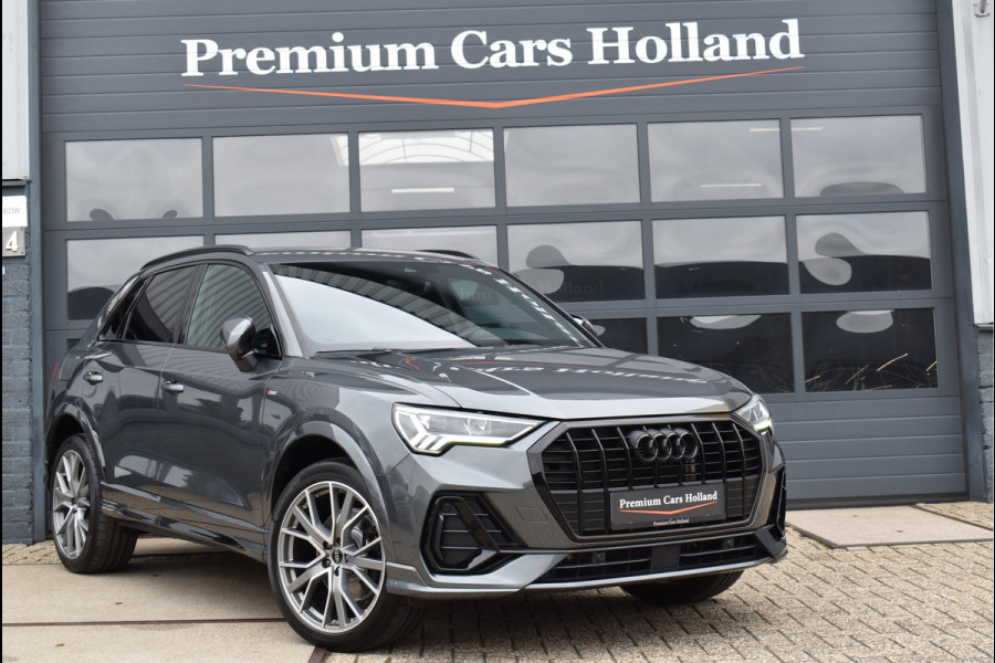 Audi Q3 45 TFSI e S-Line 245 Pk SOH 94% Rood Stiksel Leder Matrix Navi Keyless Sonos Camera ACC 20 Inch