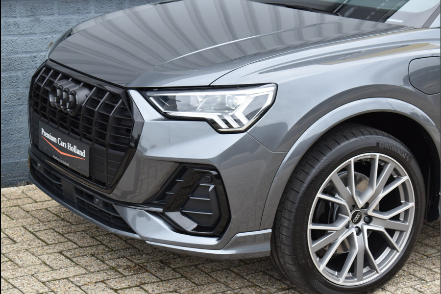 Audi Q3 45 TFSI e S-Line 245 Pk SOH 94% Rood Stiksel Leder Matrix Navi Keyless Sonos Camera ACC 20 Inch