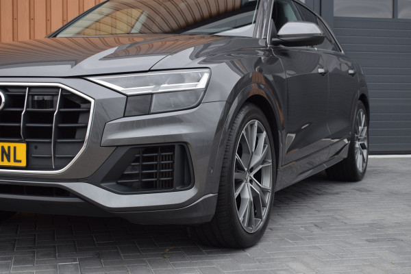 Audi Q8 55 TFSI e Quattro | Luchtvering | Trekhaak | B&O | Leer | 360 camera | 22"