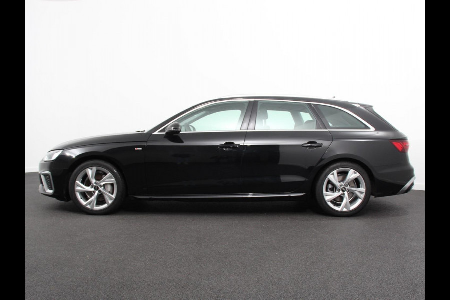 Audi A4 Avant 40 TFSI 205pk Automaat S Line Plus Navigatie Climate Control Cruise control Lichtmetalen velgen Stoelverwarming Parkeersensoren Elektrische achterklep