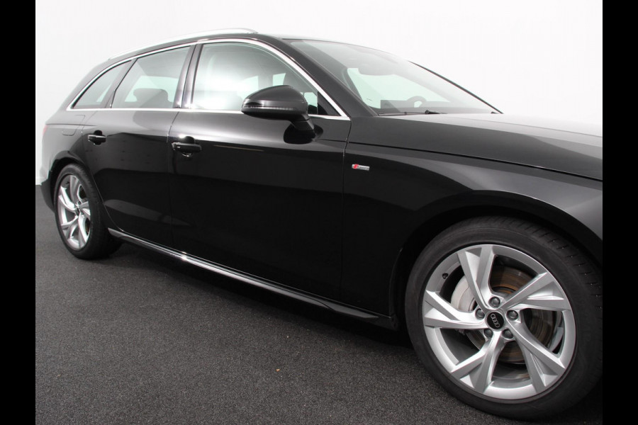 Audi A4 Avant 40 TFSI 205pk Automaat S Line Plus Navigatie Climate Control Cruise control Lichtmetalen velgen Stoelverwarming Parkeersensoren Elektrische achterklep