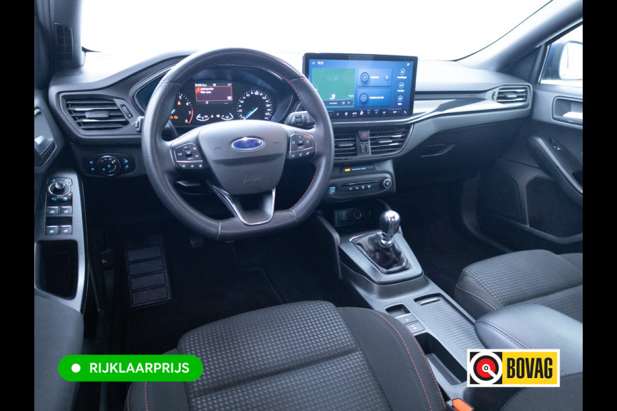 Ford FOCUS Wagon 1.0 EcoBoost Hybrid ST Line 126 PK | Stoel-, Stuur-, en voorruitverwarming | Privacy Glass | Audio Navigatie SYNC4, Cruise, Led, Lendesteun, Parkeerpilot, Parkeersensoren V+A