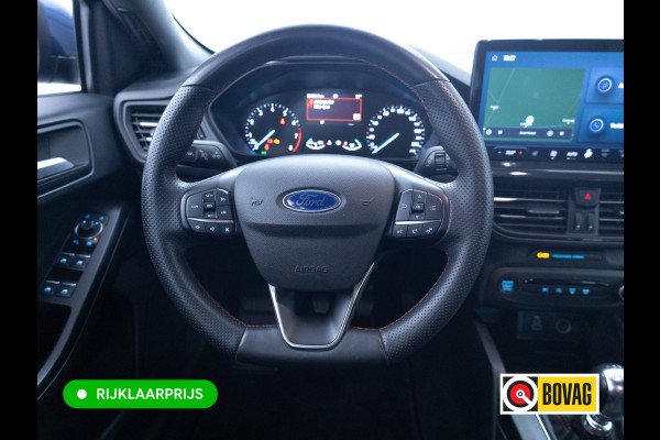 Ford FOCUS Wagon 1.0 EcoBoost Hybrid ST Line 126 PK | Stoel-, Stuur-, en voorruitverwarming | Privacy Glass | Audio Navigatie SYNC4, Cruise, Led, Lendesteun, Parkeerpilot, Parkeersensoren V+A