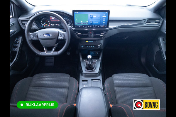 Ford FOCUS Wagon 1.0 EcoBoost Hybrid ST Line 126 PK | Stoel-, Stuur-, en voorruitverwarming | Privacy Glass | Audio Navigatie SYNC4, Cruise, Led, Lendesteun, Parkeerpilot, Parkeersensoren V+A