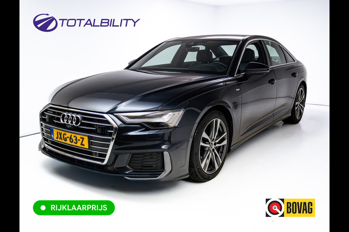 Audi A6 Limousine 50 TFSI e quattro S-Line | Panoramadak | Voorstoelen- & achterbank verwarmd | Camera | Adaptieve Cruise | Electrische trekhaak, Electrische achterklep, Matrix Led