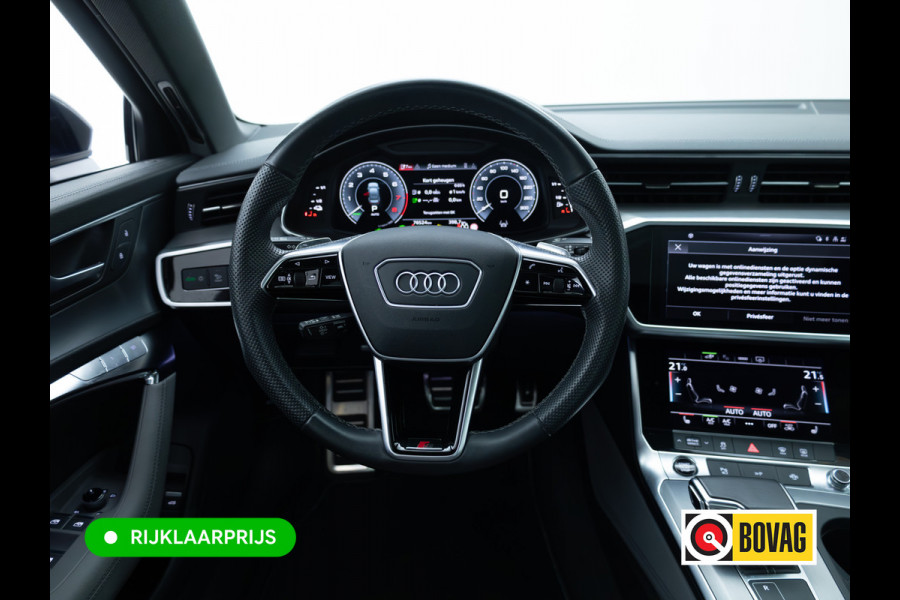 Audi A6 Limousine 50 TFSI e quattro S-Line | Panoramadak | Voorstoelen- & achterbank verwarmd | Camera | Adaptieve Cruise | Electrische trekhaak, Electrische achterklep, Matrix Led