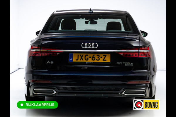 Audi A6 Limousine 50 TFSI e quattro S-Line | Panoramadak | Voorstoelen- & achterbank verwarmd | Camera | Adaptieve Cruise | Electrische trekhaak, Electrische achterklep, Matrix Led