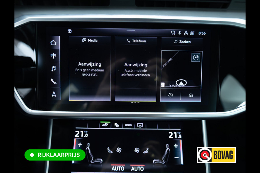 Audi A6 Limousine 50 TFSI e quattro S-Line | Panoramadak | Voorstoelen- & achterbank verwarmd | Camera | Adaptieve Cruise | Electrische trekhaak, Electrische achterklep, Matrix Led