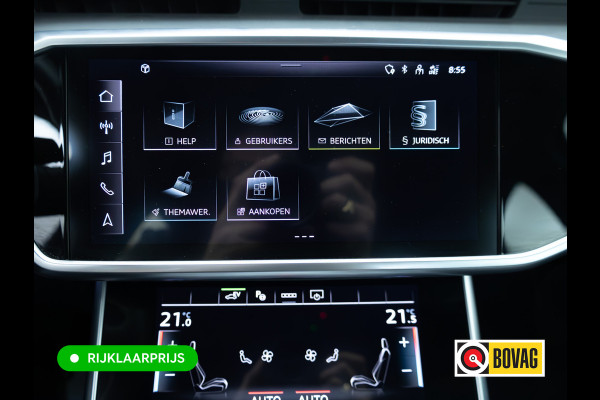 Audi A6 Limousine 50 TFSI e quattro S-Line | Panoramadak | Voorstoelen- & achterbank verwarmd | Camera | Adaptieve Cruise | Electrische trekhaak, Electrische achterklep, Matrix Led
