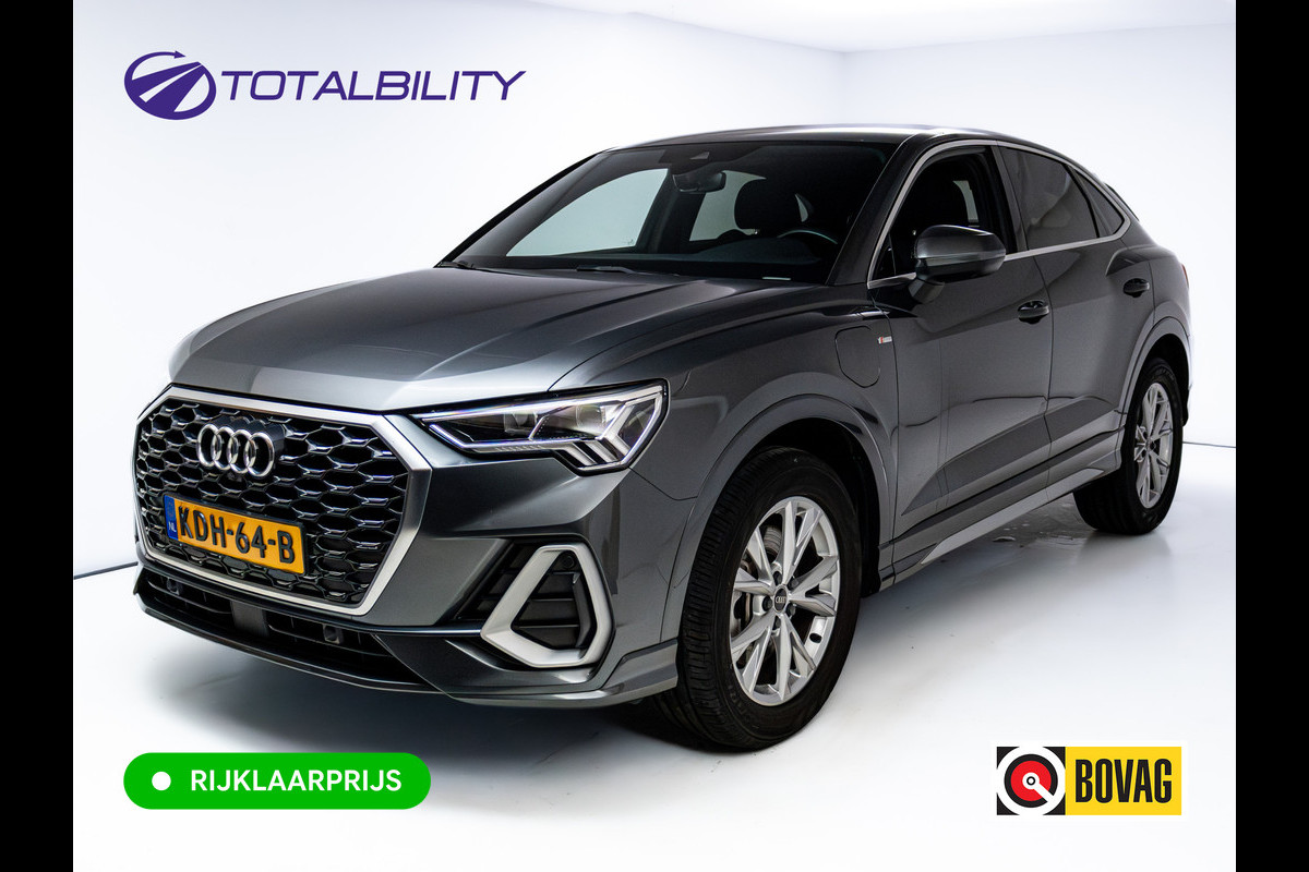 Audi Q3 Sportback 45 TFSI e S Edition 245 PK | 2x S-Line | Elec. achterklep | 360 Camera | Virtual cockpit | Navigatie | Cruise control, Apple Carplay, Android auto