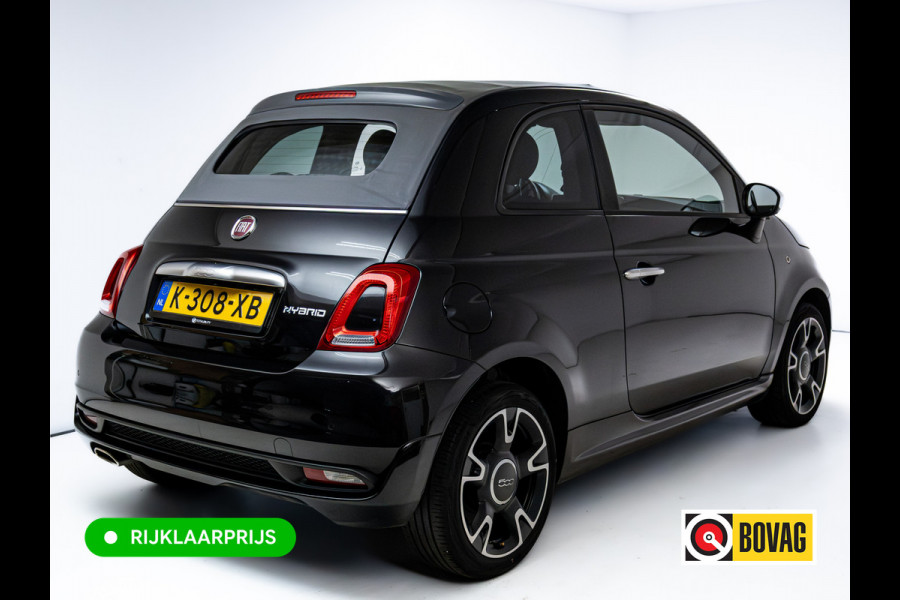 Fiat 500C 1.0 Hybrid Rockstar | Beats audio | Climate control | Cruise | Electrische cabrio kap | Apple Carplay, Android auto | PDC achter, Electrische ramen voor