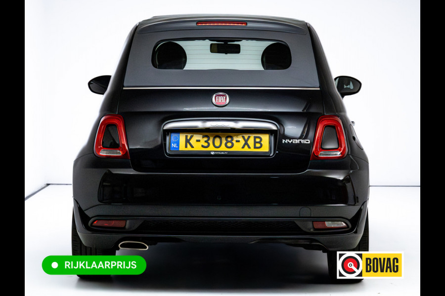 Fiat 500C 1.0 Hybrid Rockstar | Beats audio | Climate control | Cruise | Electrische cabrio kap | Apple Carplay, Android auto | PDC achter, Electrische ramen voor